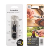 Nite Ize KMTRT-11-R3 DoohicKey, Ratchet with Flathead and Phillips Bits, 6-in-1 Multitool with Bottle Opener and More Key Tool