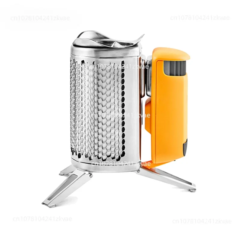 Outdoor hiking and camping Lightweight smokeless thermal power generation Rechargeable wood stove