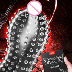 9D Dotted Large Spikes Condoms Sex Toys Great Stimulated for Women G-dot Spot High Sensitive Penis Sleeves Lubricanted 18+