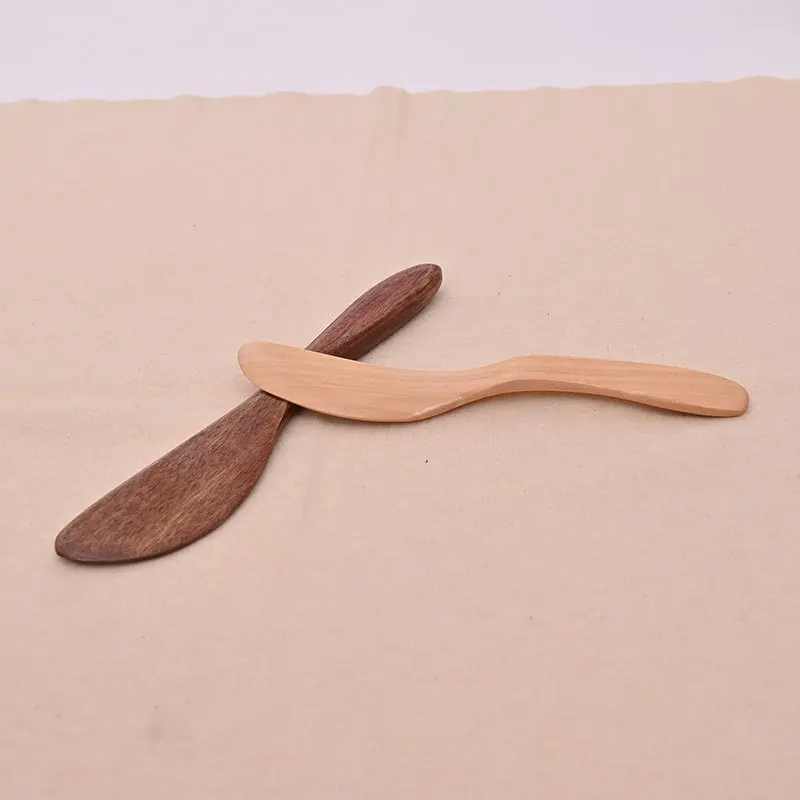 Factory Direct Supply Bread Butter Scraper Wooden Western Style Table Knife Beauty Salon Mask Scraper Quantity Discount