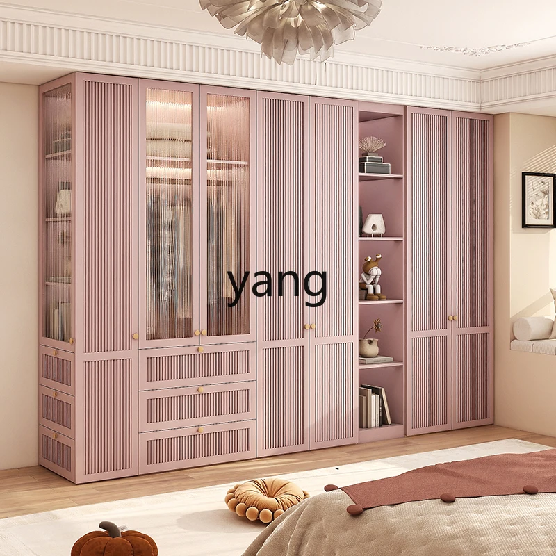 

CX Home Bedroom French Cream Style Solid Wood Cabinet