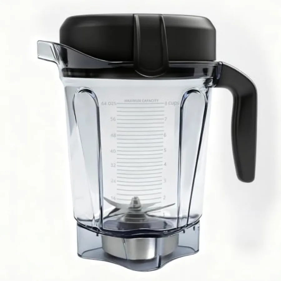 

64oz Low-Profile Blender Pitcher Compatible with Vitamix 5200/7500/5000/6300/750/E310/VM0102/VM0103/VM0197- BPA-Free Container