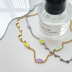 ENFASHION Stainless Steel Necklace Gold Color Neutral Color Decorate Necklaces Fashion Jewelry Collares Para Mujer Gift P223290