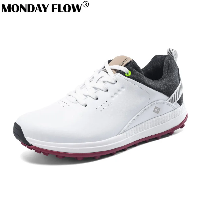 

Monday Flow New Spikes Golf Shoes Men Professional Golf Sneakers Outdoor Walking Footwears for Golfers