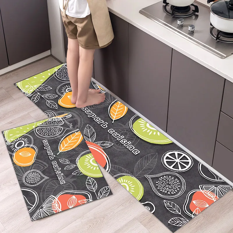 Simple Pattern Kitchen Floor Mat Home Decoration Living Room Luxury Large Carpet  NonSlip Bedroom Children\'s Tatami Bathroom Mat