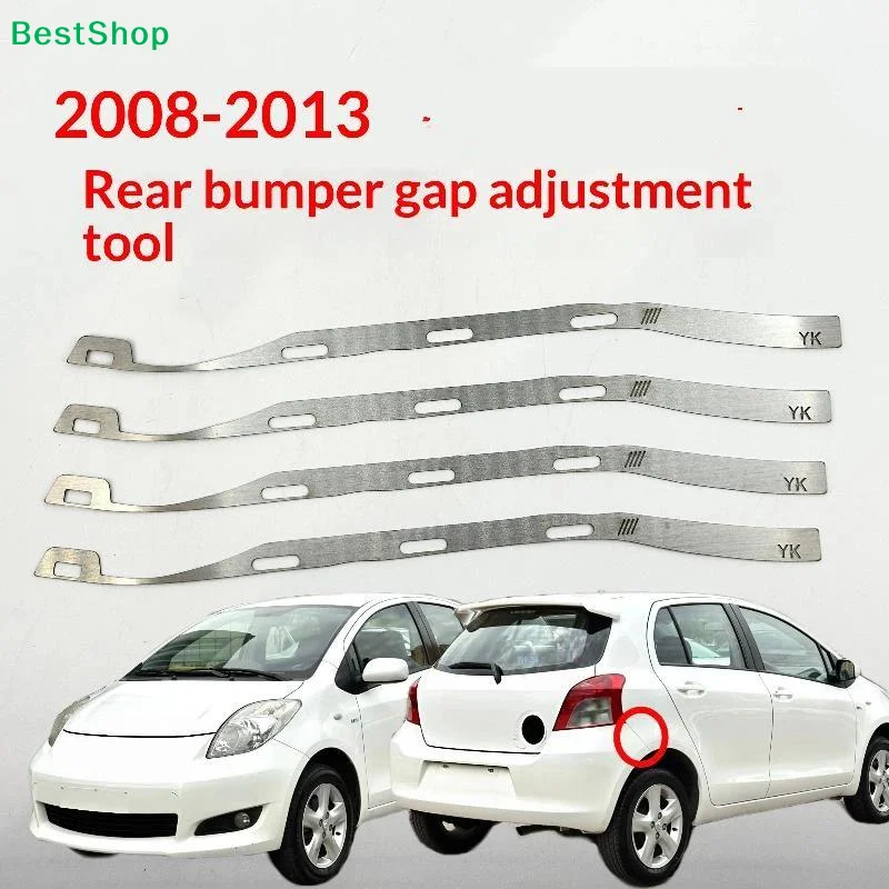 1 Pair Stainless Steel Rear Bumper Gap Adjustment Tool For 2008-13 Yaris Perfect For DIY Auto Repair And Bumper Alignment Work
