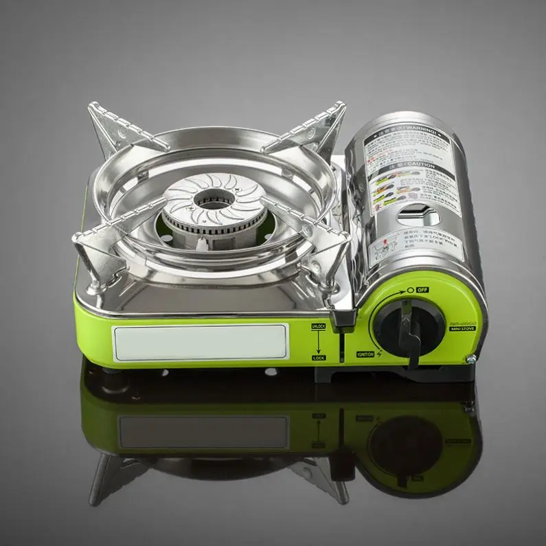 휴대용 가스 버너 중국 요리 버너 쿠커 캠핑 접이식 스토브