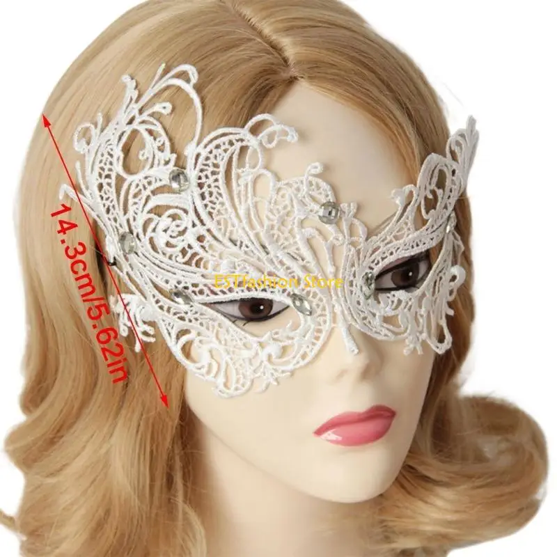 قناع نصف وجه من الدانتيل Y5GC للنساء للحفلات التنكرية، والحفلات الراقصة، قناع عين من الدانتيل المثير للحفلات التنكرية، وحفلات