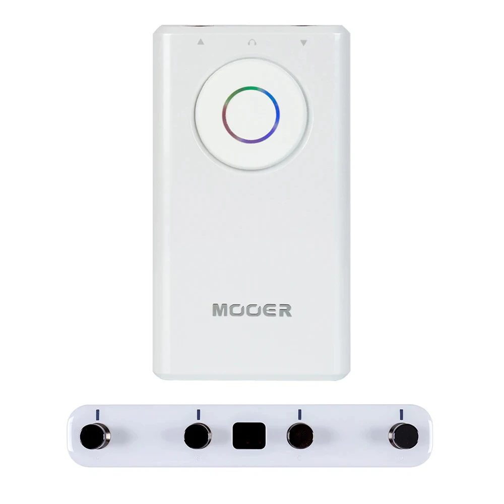 Pedal multiefecto para guitarra MOOER Prime P1, 126 efectos integrados, 40 tambores, registro Looper de los años 80 con interruptor de pie inalámbrico GWF4
