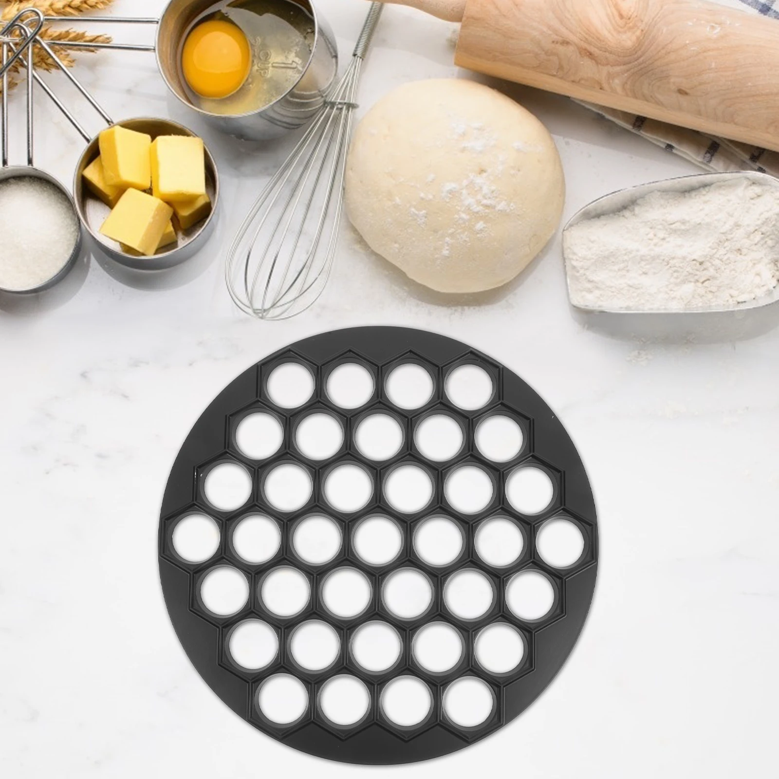 

37 Holes Dumpling Maker Aluminum Alloy Mold for Home Use Ravioli Stamp Dumpling Press Make Dumplings Ravioli Shape