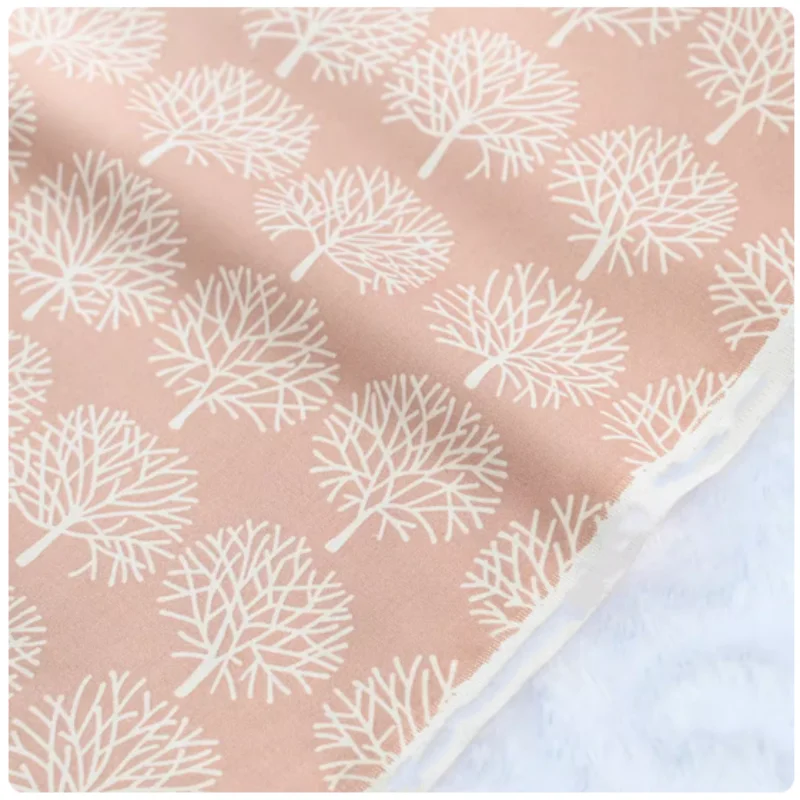 

Forest Series Little Tree Print Pure Cotton Plain Fabric, Handmade DIY Bag Garment Cloth Material, CR-182