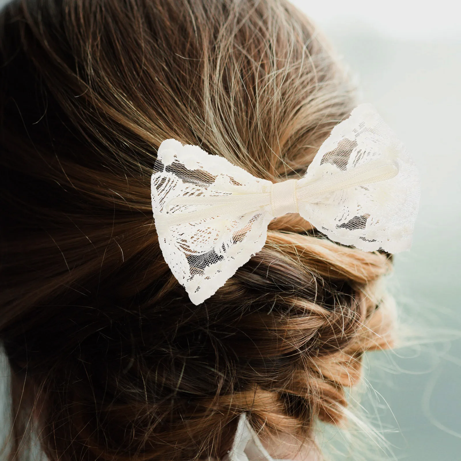 

1 Set Reusable Bowknot Clips Delicate Cloth Hairpin For Lightweight Cartoon Accessories Hair Ornaments Daily Wear