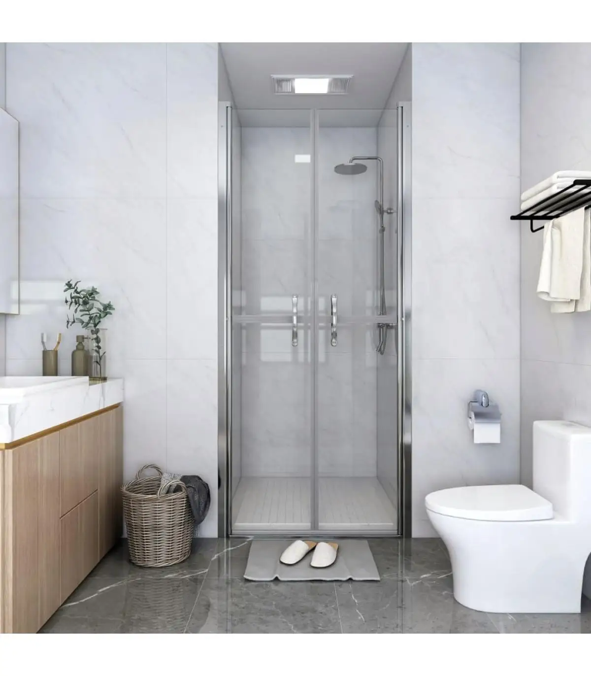 Shower doors transparent shower door ESG 101x190 cm