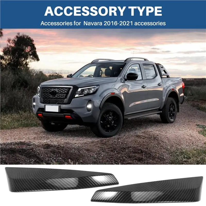 A73Q-For Nissan Navara NP300 2016-2021 Carbon Fibre Car Center Console Instrument Panel Decor Cover Trim Sticker Accessories