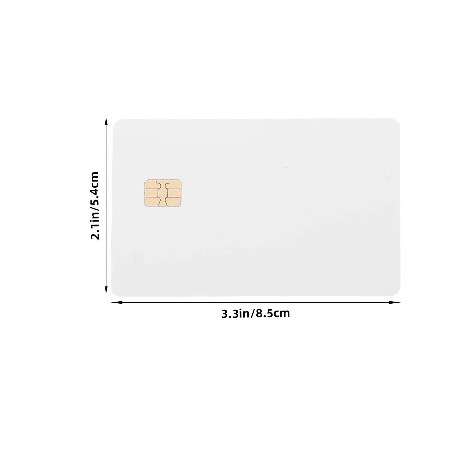 Cartões ic inteligentes em branco à prova d'água, 8 peças, emblemas de identificação imprimíveis em pvc para impressora jato de tinta, sistema de controle de sublimação diy