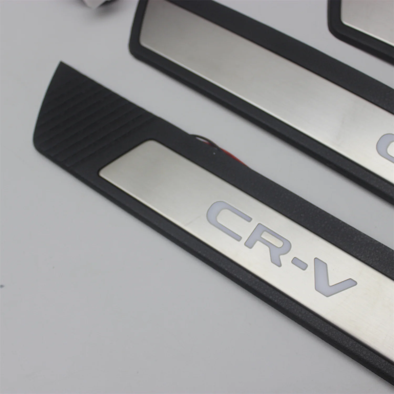 Car Styling Stainless Steel Led Door Sill Scuff Plate Guard Sills Protector Trim For Honda CRV CR-V 2022 2023 2024