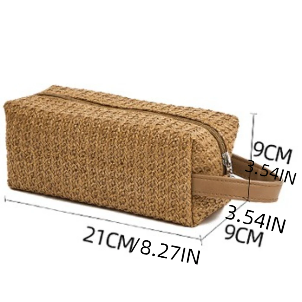 Borse per trucco alla moda alla moda Borsa da toilette quadrata in tinta unita Organizzatore di stoccaggio di grande capacità Borsa per cosmetici da donna