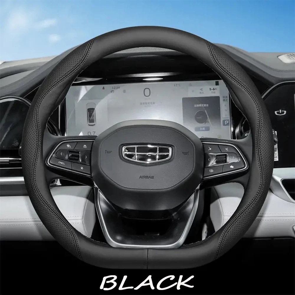 

Car steering wheel handle cover leather steering wheel cover For Geely Coolray sx11 2022 2023 2024 Interior accessories