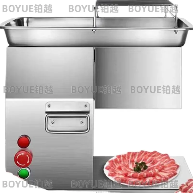 Electric Automatic Meat Slicer 220V Beef Dicer Vegetable Shredder Cutting Machine for Frozen Food Processing Kitchen