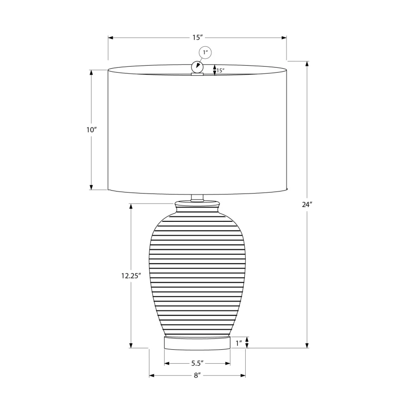 Accent Added Allows Allows adjust Base Lamp Lighting Shade Silver Table Lighting, 24h, Table Lamp, Blue Ceramic, Ivory / Cream S