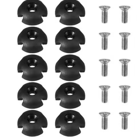 10set High Quality Black Deck Line Guide Slotted Buckles Nylon Parts Fitting Accessories 31mm Kayak Canoe Boat Accessories