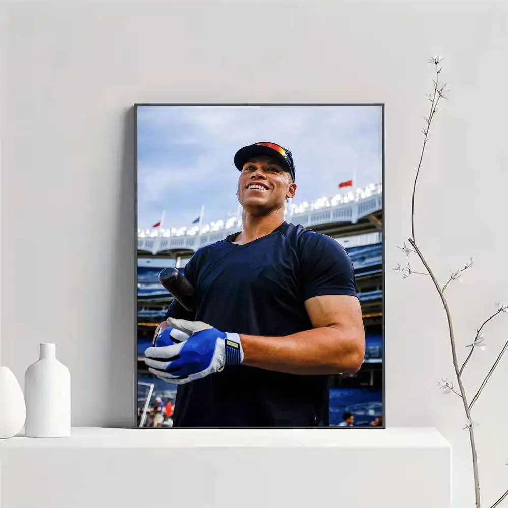 baseball player Aaron J-Judge Poster HD Quality Wall Art Retro Posters For Home Room Wall Decor Self Adhesive