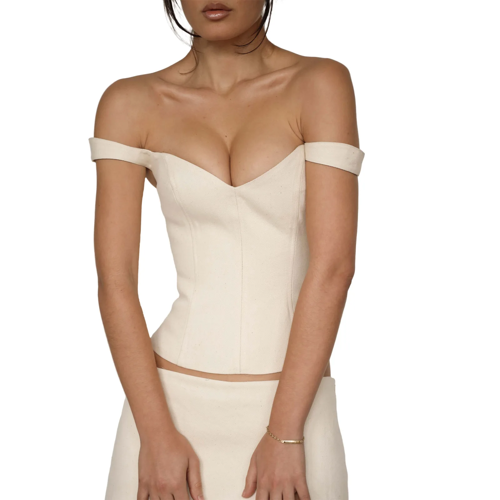 Pure Cotton Bandage Top Tightening Abdomen Tube Top Strapl Base irt Breathable Comfortable Women's Faion Summer Tank Top