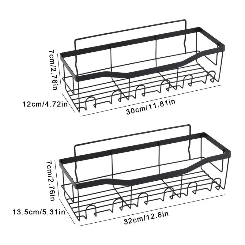 Prateleiras do banheiro sem broca rack de parede de grande capacidade suporte de chuveiro de parede organizador de rack de parede de banho com grande capacidade