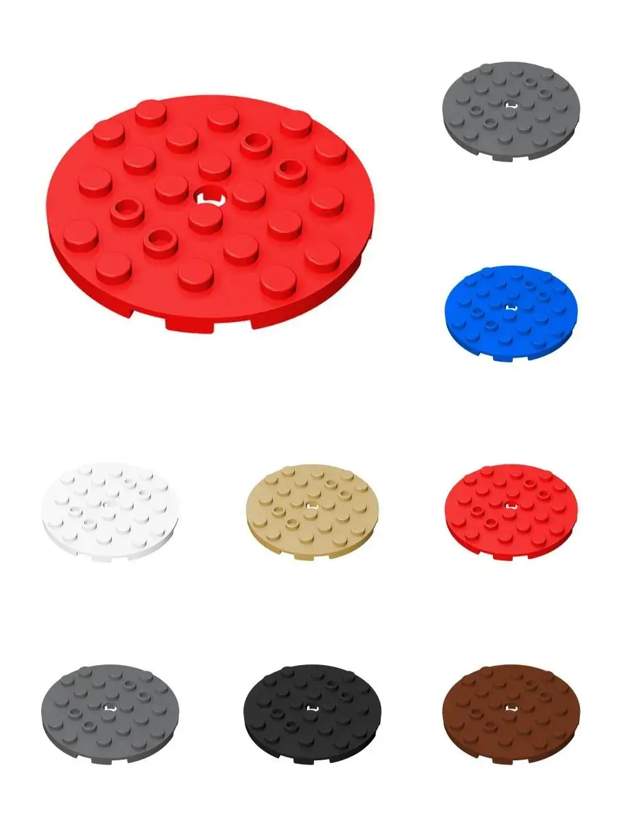 Plaque ronde 11213 6x6 avec trou, 10 pièces, Collections de briques, jouets GBC modulaires en vrac pour cadeaux techniques MOC, blocs de construction