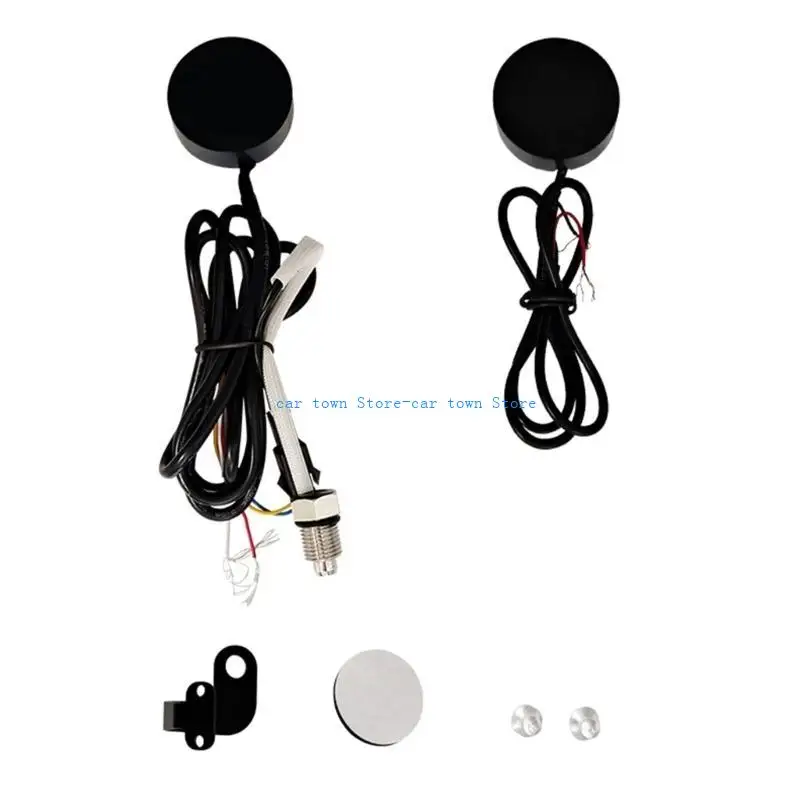 

RXJE Motorcycle Meter Voltmeter Water Temperature Thermometer Gauges 12V-24V