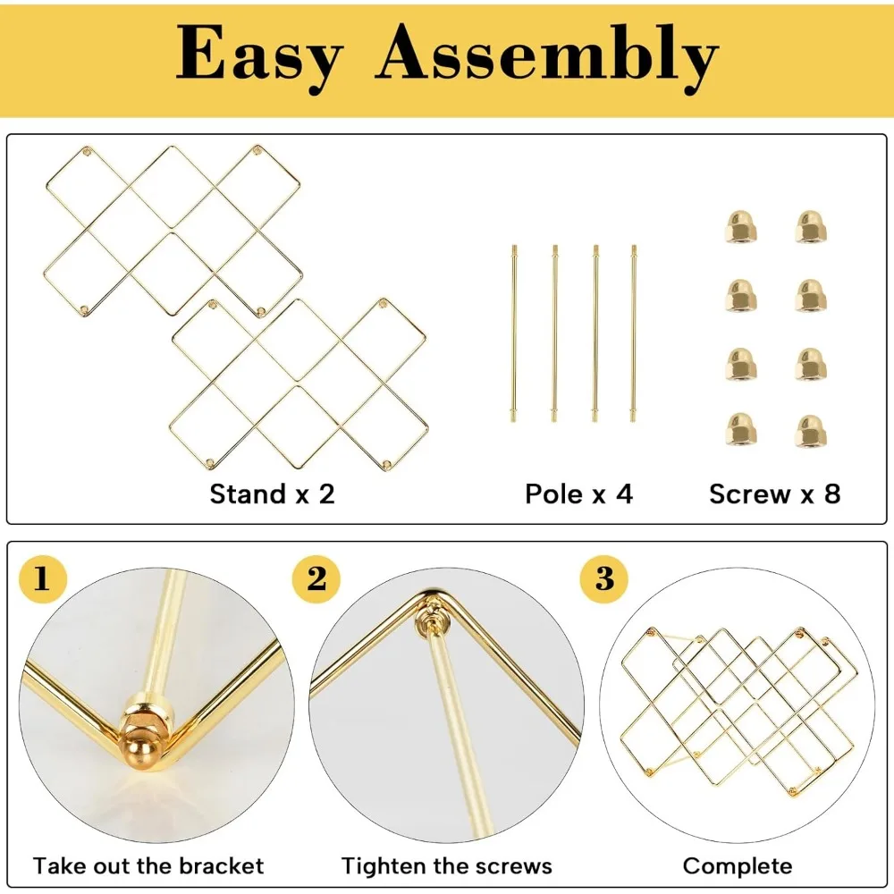 wine rack, freestanding modern gold metal, wine storage cabinet shelf wine racks countertop for pantry,kitchen wine bottle rack