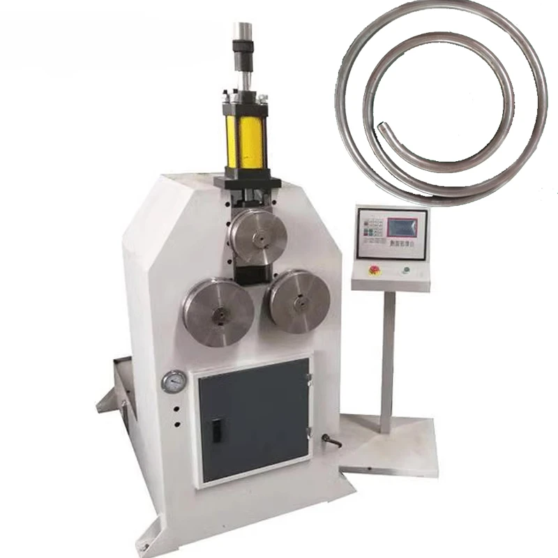 60cnc Servo Motor Tube Roll Round Pipe Rollers Rolling Bending Machine