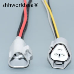 shhworldsea 3 Pin 2.2 MM Male Female Waterproof Auto Connector Lgnition Coil Plug 6188-0099 For Toyota Camry Corolla Honda