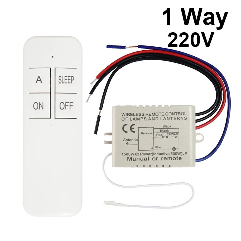 1/2/3 Way Relay AC 220V RF Digital Wireless Remote Control Switch Ceiling Fan Panel Control Switch For Light Bulb smart home