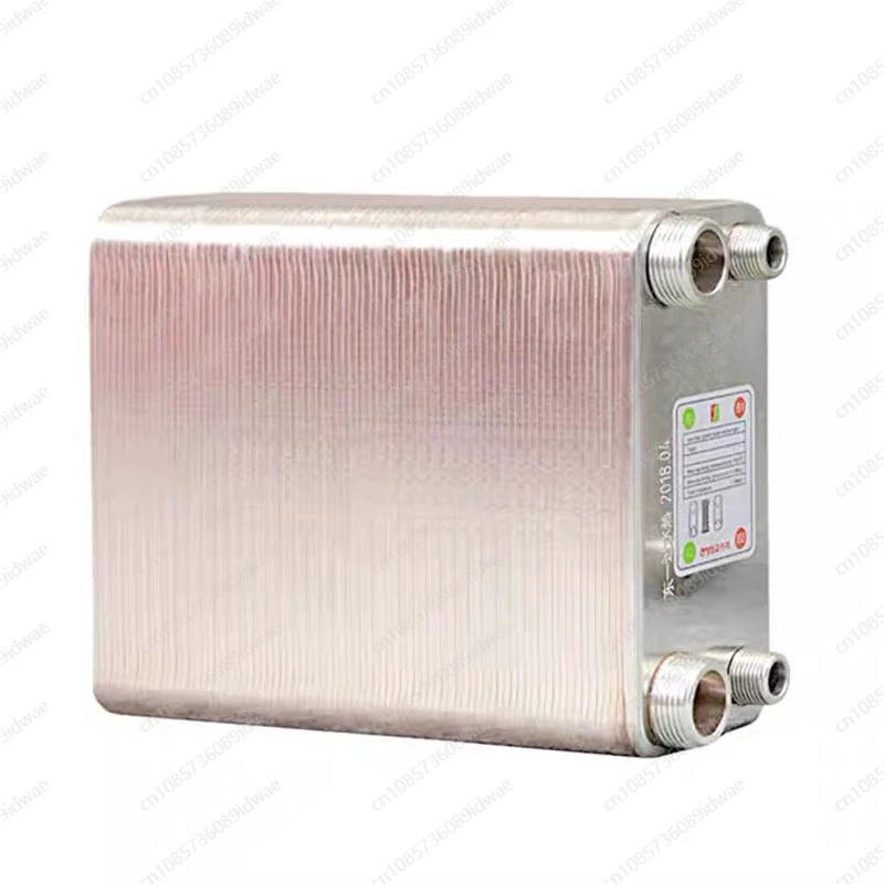 80-Layer Same-Side Automatic Exhaust Valve Stainless Steel Heat Exchanger, Brazed Plate Water Heater, Chiller, Cooler