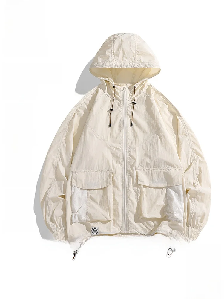 

Легкая дышащая куртка PaulFrank из ледяного шелка для летних видов спорта на открытом воздухе, с защитой от солнца и УФ-излучения, свободного кроя