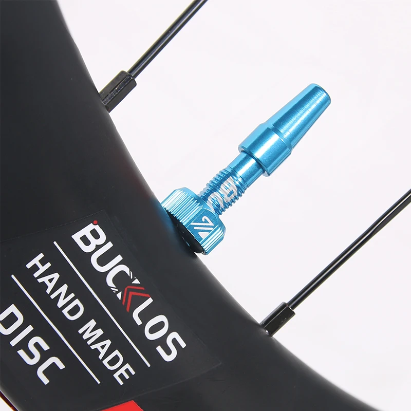 Bucklos F/V Tubeless-Ventile 40mm/44mm Rennrad Presta-Ventil Aluminium legierung Fahrrad Tubeless Felgen ventil Fahrrad zubehör