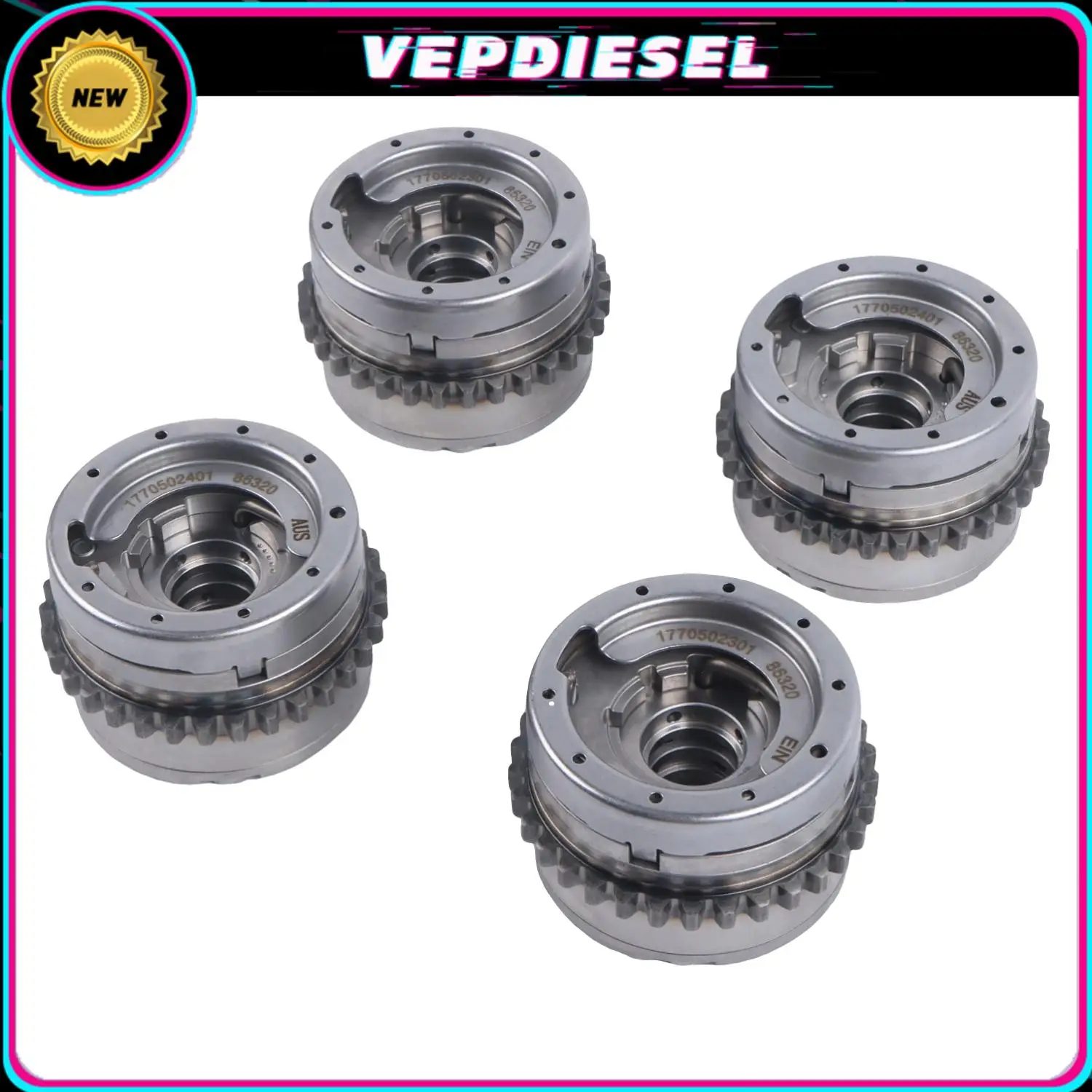 4pcs Camshaft Adjuster VVT Timing Gears FOR Mercedes-Benz M177 4.0L A1770502301 A1770502401 Car Accessories