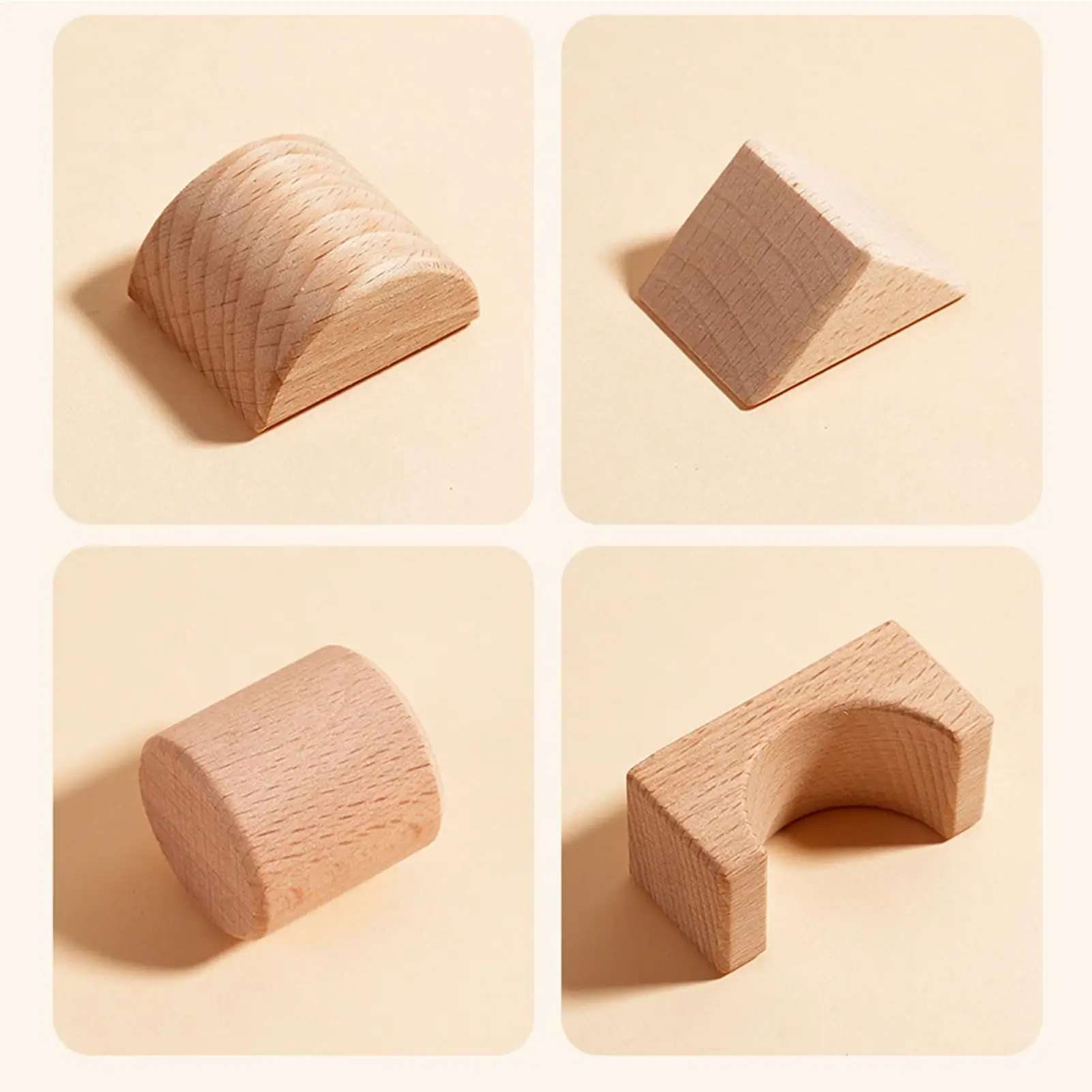 Grands blocs en bois, jouet d'apprentissage éducatif pour enfants en bas âge, bloc en bois naturel, jouet d'apprentissage pour jeux préscolaires, jeu pour bébé