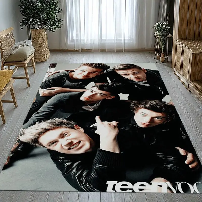 Fashion One D-Direction Boy Band Area Rug,Soft Non-Slip Carpet Mat for Living Room Bedroom Playroom,Sofa Floor Rug,Home Decor