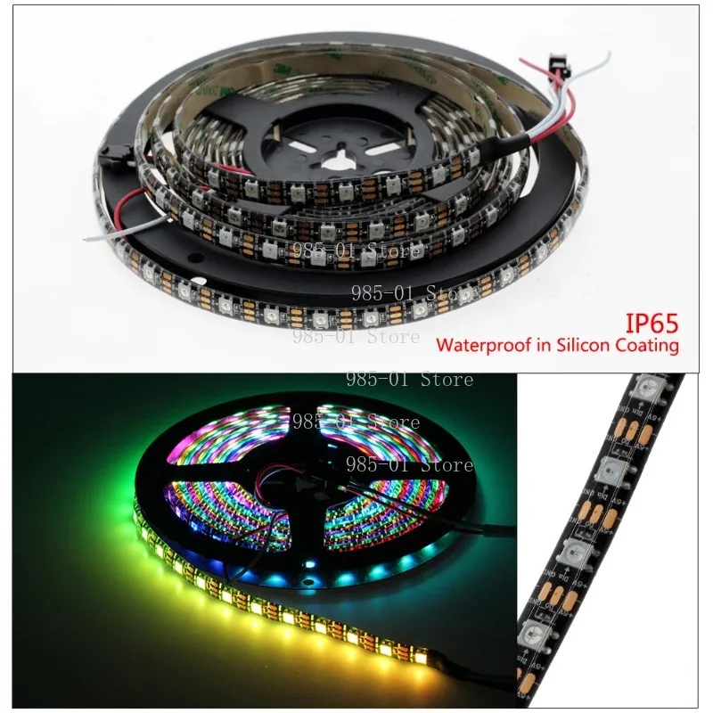 

WS2812B 30 60 74 96 144 Light 5050 RGB Full Color 5V Light Strip, Soft Light Strip