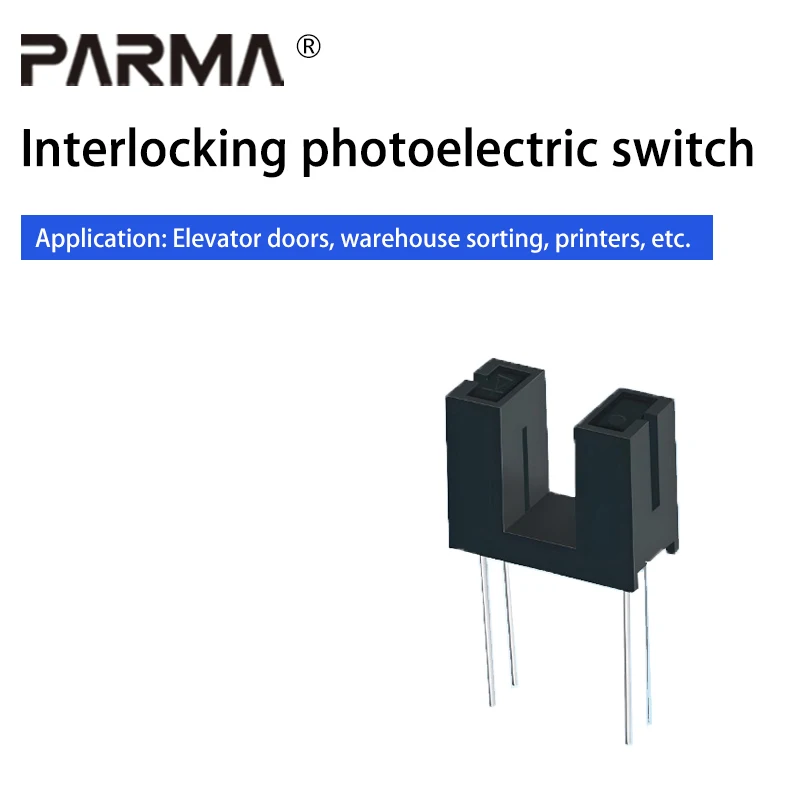 Slot-type photoelectric switch 9608, with a slot width of 5mm, infrared photoelectric sensor, record player slot-type optical co