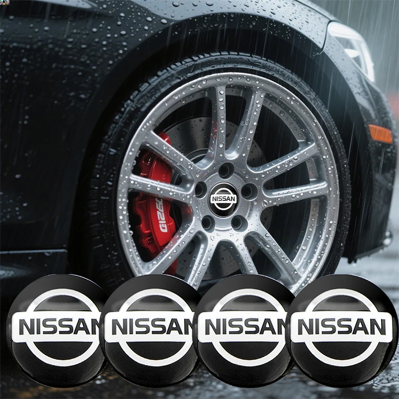 

4 шт. значков на колесные диски и наклеек с логотипом на колесные диски для Nissan Qashqai X J10 J11 Trail Tiida Teana Skyline Juke X-trail Almera