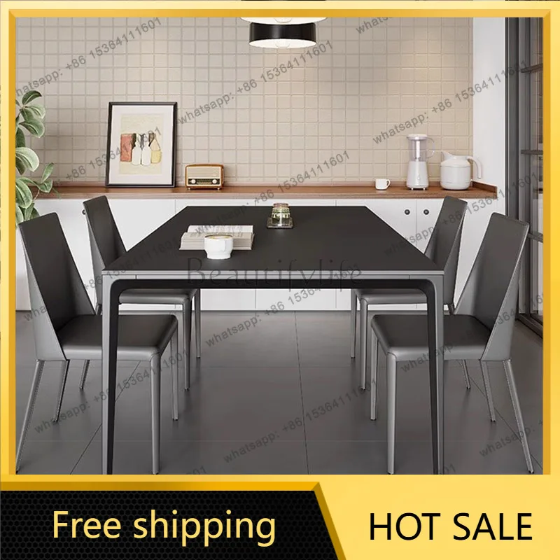 FG Nordic Modern Dining Table Coffee Restaurant Kitchen Gaming Dining Table Lounge Designer Mesas De Jantar Commercial Furniture