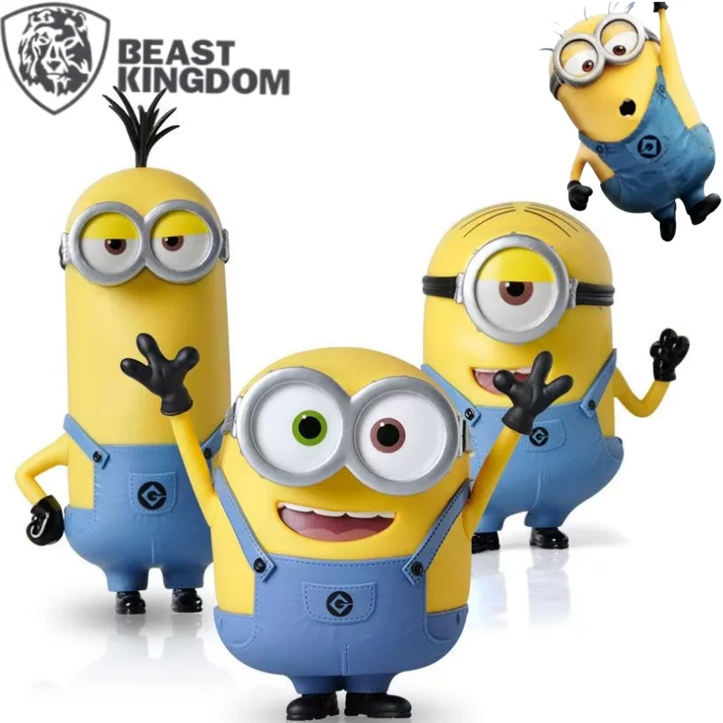 

BeastKingdom Despicable Me Minions Figure Doll Model High Value Cartoon Cute Computer Desktop Ornaments Gifts for Men and Women