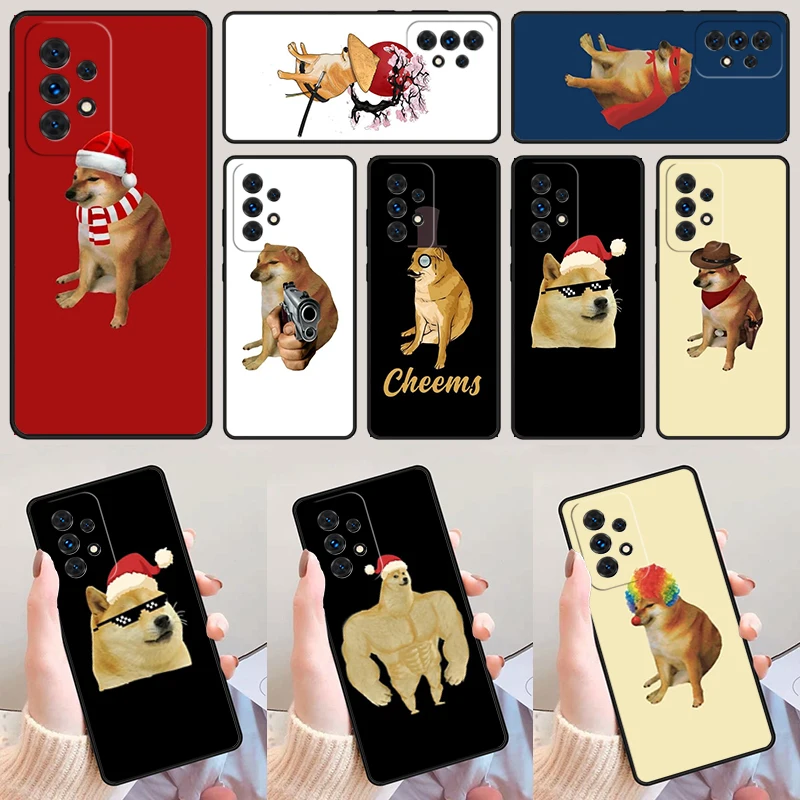 Cheems Shiba Inu Dog Meme For Samsung Galaxy A52 A72 A73 A20e A21S A50 A70 A11 A12 A42 A31 A40 A51 A71 A32 A80 Phone Case Cover