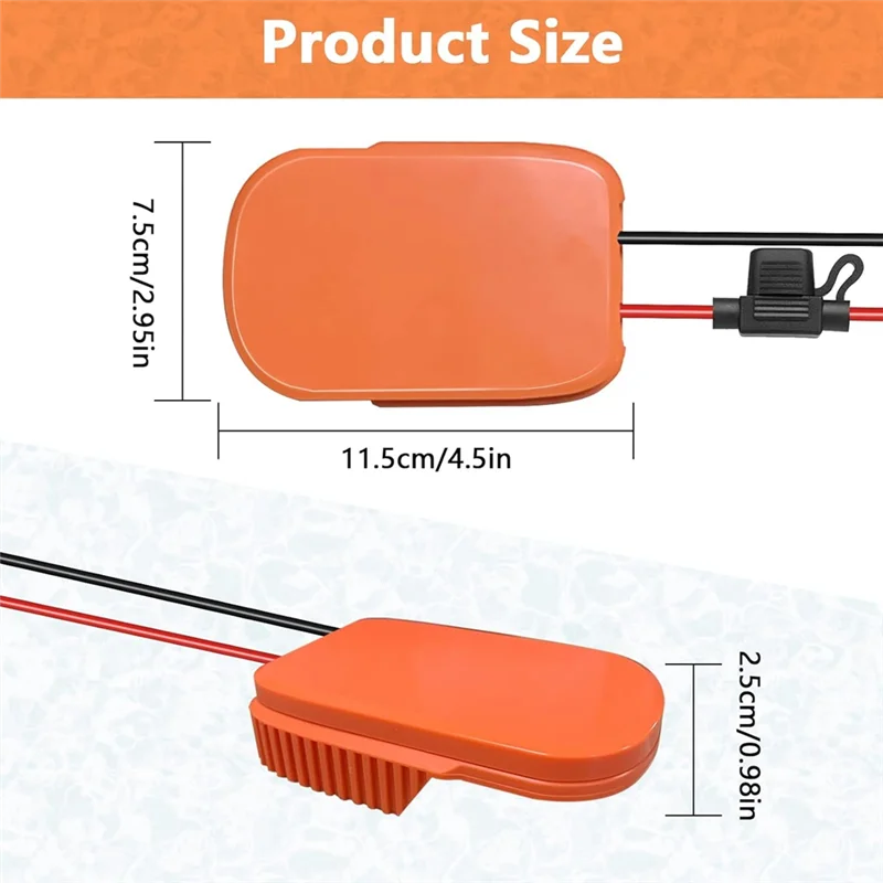 

AB02 2PCS Power Wheels Adapter For Ridgid AEG 18V Hyper Battery Dock Power Connector For DIY Rc Toy Car Truck B Durable Easy To