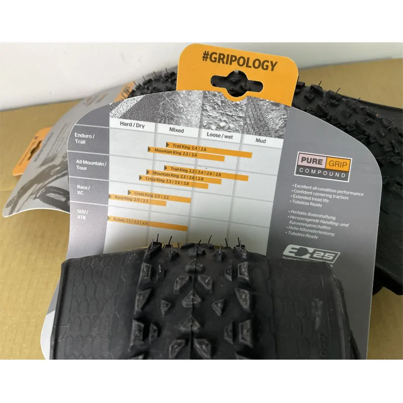 Continental Race King MTB Bike Tire Tubeless Ready 26/27.5/29inch XC Mountain Bicycle Folding Tires