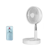 7200MAh Portable Fan Rechargeable Mini Folding Telescopic Fan Low Noise Electric Cooling Fan for Outdoor Home B