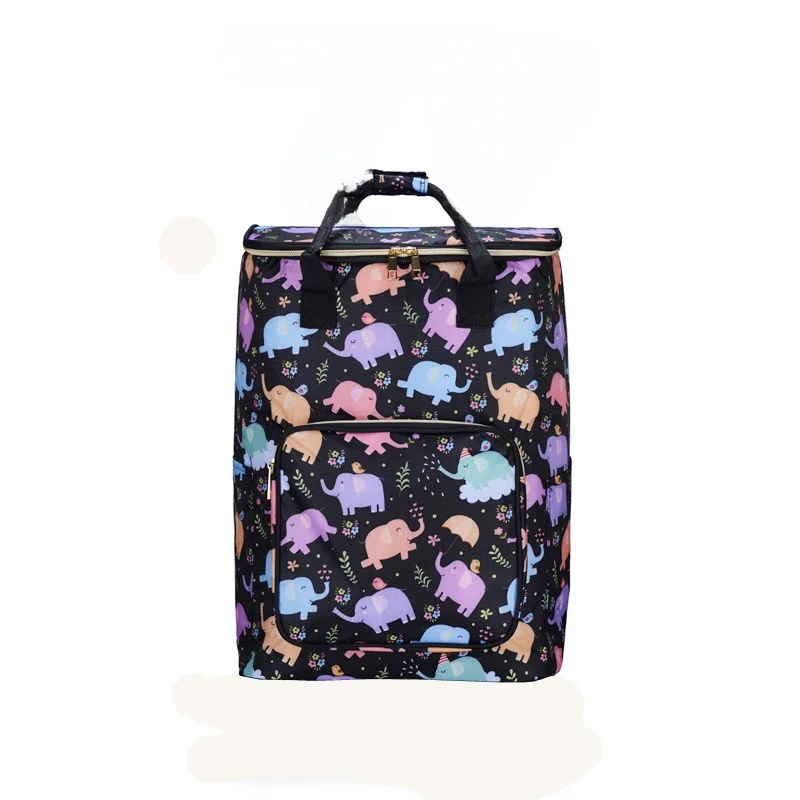 Nuova borsa op grande Capaci in foglio di alluminio con manico Carrng Borsa per mercato di verdure Borsa per carrello op portatile pieghevole